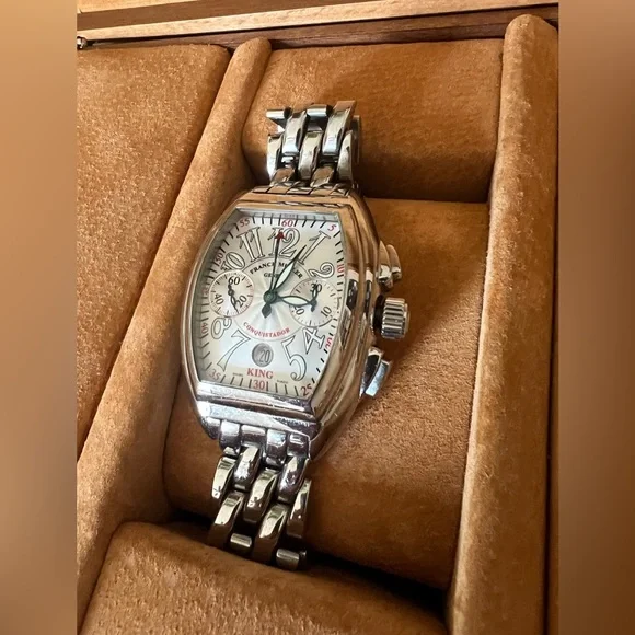 Franck Muller King Conquistador Silver Men's Watch - 8005CC - Picture 1 of 14